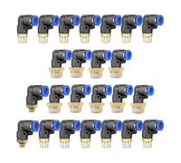 Pneumatic Elbow Quick Connector Brass Thread Fitting 360 Rotating Sealed Air Pipe Adapter for Industrial Automation Systems