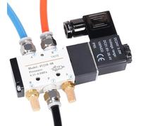 Pneumatic Electric Solenoid Valve 4V210-08 5 Way 2 Position Control Air Gas Magnetic Valve 12V 24V 220V(DC12V)