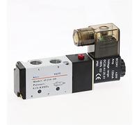 Pneumatic Electric Solenoid Valve 5 Way 2 Position Control Air Gas Magnetic Valve 12V 24V 220V Coil Volt 4mm-12mm Hose Fittings 1Pcs(4v210-08,AC220)