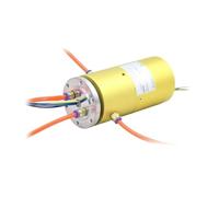 Pneumatic-Electrical Rotary Joint 2-Inlet, 2-Outlet G1/8" Pneumatic-Electrical Slip Ring(2-Channel G1/8)