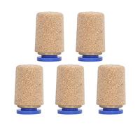 Pneumatic Exhaust Muffler Efficient Noise Filter Brass 5Pcs for Cylinder PSF-8