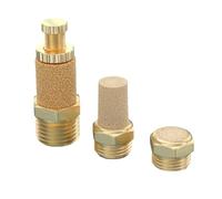 Pneumatic Exhaust Muffler Silencer Pneumatic Exhaust Muffler Silencer M5 1/8 1/4 3/8 1/2 3/4 BSP Male Thread For Air Noise Brass Adjustable Long Short BSL SLM SLL(Green)