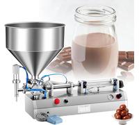 Pneumatic Filling Machine, 40-Litre Dual-Purpose Filler for Liquid & Paste, Adjustable Pressure & Speed Control, for Cosmetics, Chemicals, Food Paste 20-200ML