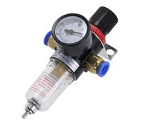 Pneumatic Filter Air AFR2000 Treatment Unit Pressure Regulator Compressor Reducing Valve Oil Water Separation Gauge Switch(AFR-2000 w PC-10MM,1 Pcs)