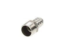 Pneumatic Fitting 1pc Male Threaded Hose Barb Silver Adapter, Stainless Steel BSP Pipe Fitting, SS304 Barbed Connector(32MM*1-1/4INCH)