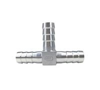 Pneumatic Fitting 1pc SS304 T Shape Tee Barb Hose Connector, 3 Way Pipe Barbed Coupling, 40 50 32 25mm Equal Tube Joint(15mm)
