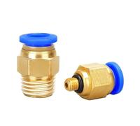 Pneumatic Fitting Air Connector PC 4 6 8 10 12mm Thread 1/8 1/4 3/8 1/2 Inch Hose Fittings Pipe Quick Connectors 10Pcs(PC10-01)