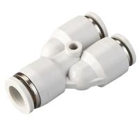 Pneumatic Fitting Plastics Pipe Connectors White Fittings 6mm 8mm Adapter Thread Tube Connector 1Pcs(PY,4mm)