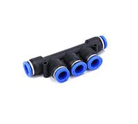 Pneumatic Fitting Tube Connector Fittings Air Quick Water Pipe Push in Hose Quick Couping OD 4mm 6mm 8mm 10mm 12mm Multiple Type(1 pcs PK,OD10mm)
