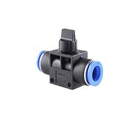 Pneumatic Fitting Tube Connector Fittings Air Quick Water Pipe Push in Hose Quick Couping OD 4mm 6mm 8mm 10mm 12mm Multiple Type(1 pcs HVFF,OD10mm)