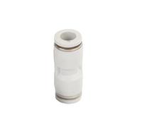 Pneumatic Fittings Compressor Air Pipe Tube Hose Connector 4 6 8 10 12mm Quick Couplings PU 1Pcs(PU(White),16mm)