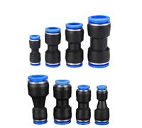 Pneumatic Fittings Fitting Plastic Connector PU 4mm 6mm 8mm 10mm for Air Water Hose Tube Push in Straight Gas Quick Connection(PU 4mm)