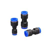 Pneumatic Fittings Fitting Plastic Connectors PU PG 4mm 6mm to 8mm 10mm Air Water Hose Tube Push in Straight Quick Connector(PG8-4)