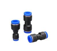 Pneumatic Fittings Fitting Plastic Connectors PU PG 4mm 6mm to 8mm 10mm Air Water Hose Tube Push in Straight Air Quick Connector 1Pcs(PG8-6)