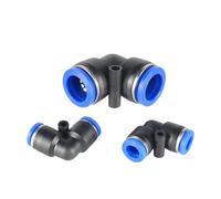 Pneumatic Fittings Pipe Connector Air Quick Release Coupling 4mm 6mm 8mm 10mm 12mm PU PE PY PV Hose Fitting Connectors 1Pcs(PV,16MM)