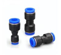 Pneumatic Fittings Plastic Connector PU PG 4mm 6mmTo 8mm 10mm Air Water Hose Tube Push in Straight Gas Quick Connectors 1/10PCS(PG 6-10,10pcs)