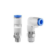 Pneumatic Fittings Right Angle Elbow High-speed Rotary Hose Pipe Connector 4 6 8 10 12mm IDGTTLDF(8-04,NRC (200pcs))