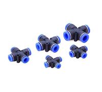 Pneumatic Fittings Series Air Pipe Hose Push in Quick Coupling 4mm 6mm 8mm 10mm 12mm Plastic Tube Connectors PY/PU/PV/PE/HVFF/SA(PV,12MM_5 PCS)