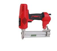 Pneumatic Framing Nailer 2600W Electric Nail Gun DIY Furniture Wood Fe Stapler Electric Tool Nails Carpentry Construction Woodworking Nail Tools(Red with 1400Pcs)