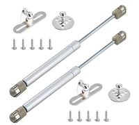 Pneumatic Gas Lift Strut 100N for Cabinet Doors and Toy Boxes - Durable Adjustable Copper Core Silver Struts