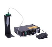 Pneumatic Glue Dispenser Machine, Semi-Automatic/Manual Dispensing Machine Solder Liquid Controller, Automatic Timing, Interval 0.1-9.9s, for Various Aqueous Glues
