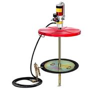 Pneumatic Grease Pump 50:1, Portable Air Operated, Includes 16 Foot High Pressure Hose, Ideal for Compressed Grease Dispensing from Drum