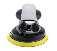 Pneumatic Grinder 12000rpm 5 inch Pneumatic Sander Vacuum Air Self-Vacuum Palm Orbital Grinder Polisher Sanding Machine Tool(2pcs Sanding Pad kit)