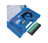 Pneumatic Grinding Pen Air Die Tool Kit 3mm Red 40pcs | This air-powered engraving tool kit offers high-speed control for detailed shaping and polishing on various materials.
