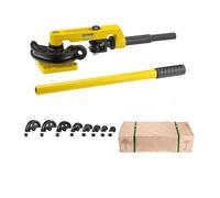 Pneumatic Grippers, Manual Pipe Tube Bender Set 10-25mm Multifunction Steel Copper Tube Bending Machine Lever Type U-Type Stainless Steel Manual(C)