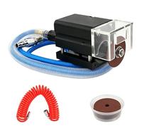 Pneumatic Groove Grinding Machine, Air Powered Groove Grinder with 12Pcs Abrasive Cutting Wheels, Stepless Speed Regulation & Compact Ergonomic Design, for Flat Die Cutting