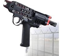 Pneumatic Hog Ring Gun for Wire Cages, 3.2-8.7mm Closure Diameter, Air C Ring Plier Tool for Seat Making, Durable Construction for Efficient Use