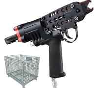 Pneumatic Hog Ring Stapler for Fencing and Mattress, 3.2-10mm Closure Diameter, Efficient Hog Ring Gun for Secure Fastening