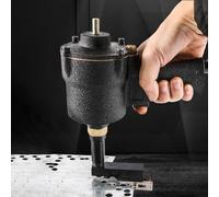 Pneumatic Hole Punch Tool, Manual 3.2-13mm Adjustable Metal Punching Tool for Stainless Steel, 0-42mm Margin, 8kgf/Cm² Hand Air Punching