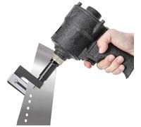 Pneumatic Hole Puncher, 3.2 to 8mm Adjustable Air Metal Punch Tool with 360° Rotation Clamp Head for Doors and Windows, Professional Industrial Use