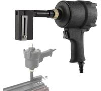 Pneumatic Hole Puncher, Air Metal Hole Punch Tool, Adjustable Margins, Clamp Head 360° Rotation, Industrial Sheet Metal Punching Gun, For Doors & Windows, Factory Null 13mm