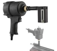 Pneumatic Hole Puncher, Industrial Sheet Metal Punching Gun, 3.2-6MM Air Hole Punch Tool, Adjustable Margins, 360° Rotating Clamp Head, Heavy Duty Metal Hole Flange Opener