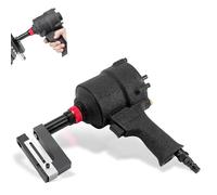 Pneumatic Hole Puncher, Professional Punch Nailer, 360° Rotation Air Metal Hole Punch Tool, Industrial Air Holes Puncher With Exhaust Port, For Doors, Windows And Factory Office(9mm)