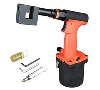 Pneumatic Hole Puncher Tool, 3-13mm Industrial Sheet Metal Punching Gun with 360° Rotating Clamp Head and Adjustable Margins