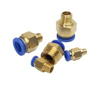 Pneumatic Hose Connectors PLF/SL Tube 4mm 6mm 8mm Thread 1/8" 1/4" 1/2” Trachea Quick Coupling Pipe Connector Hose Fitting 1Pcs(6-03 (6mm-3l8),SL)