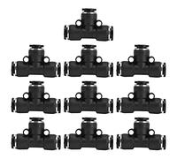 Pneumatic Hose Fitting Heavy Duty PVC Stable Sealing Corrosion Resistance Compressor Accessories 10pcs for Automation Equipment Connector (Outer Diameter