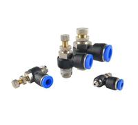 Pneumatic Hose Fitting PCF Tube4/6/8/10/12/16mm Thread 1/8 1/4 1/2Trachea Quick Coupling Pipe Connector Hose Fittings 1Pcs(10-04 (10mm-1l2))