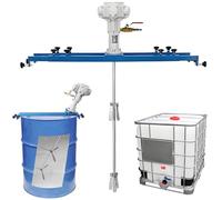 Pneumatic IBC Mixer with Folding Propeller and Telescopic Range, Ideal for Ink Dissolving and Agitation in Various Tank Sizes