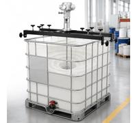 Pneumatic IBC Tote Mixer with Muffler and Telescopic Bracket 3Cylinders