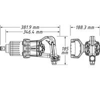 Pneumatic IMPACT WRENCH Cold-insulating handle 20.67 (1/2") 9014PS-1 HAZET