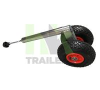 Pneumatic Jockey Wheel 48mm, Twin, Double, Light Duty, 150kg NWL,