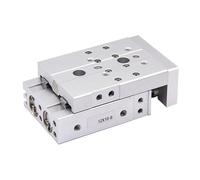 Pneumatic Linear Guide Precision Sliding Table Cylinder Bore 6-25mm Stroke 10/20/30/40/50/75/100S Air with Quick Response(6mm,Stroke 50-Smm)