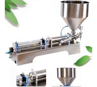 Pneumatic Liquid Filling Machine, Semi-Automatic Design for Honey, Shampoo, Cream and Viscous Liquids, Stainless Steel Construction