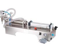 Pneumatic Liquid Filling Machine - Semi-Automatic Filler for Water, Juices, Alcohol - 250 to 2500ml Capacity with Adjustable Flow Control