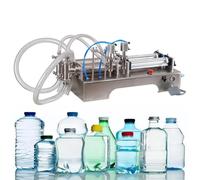 Pneumatic Liquid Filling Machine - Semi-Automatic Horizontal Filler for Beverages, Oils, Shampoos, and Creams - Effective Liquid Dispensing Solution
