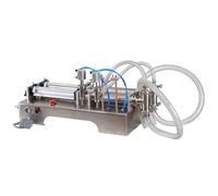 Pneumatic Liquid Filling Machine, Semi-Automatic Horizontal Quantitative Dispenser, Single & Double Head, 50-500ml Capacity for Efficient Liquid Dispensing